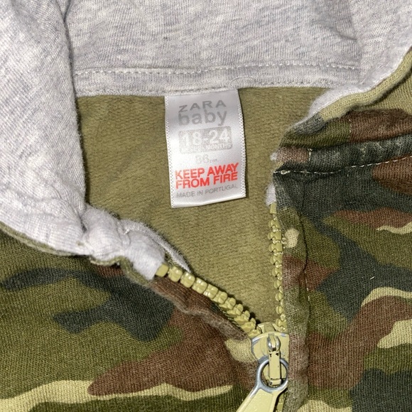 Zara Set Of 2 Coats Brown Green Baby Boys Size 18-24 Months - Picture 4 of 8